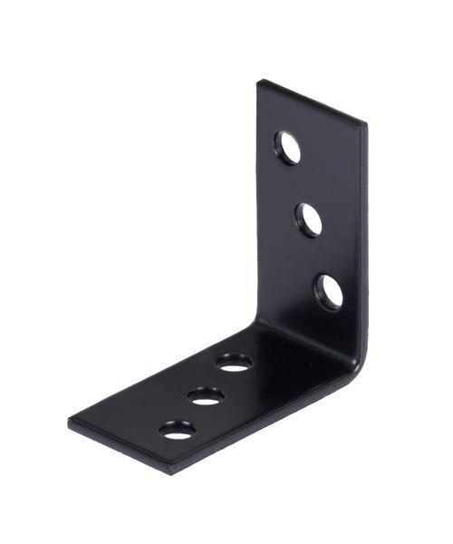 Produktbild Alberts Winkelverbinder verzinkt schwarz TxHxB 40x40x20 mm
