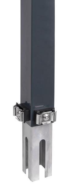 Alberts Zaunerhöhung Erhard anthrazit RAL 7016 800mm x Pfosten 60x60mm Produktbild Alberts Zaunerhöhung Erhard anthrazit RAL 7016 800mm x Pfosten 60x60mm