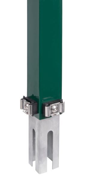 Alberts Zaunerhöhung Erhard grün RAL 6005 800mm x Pfosten 60x60mm Produktbild Alberts Zaunerhöhung Erhard grün RAL 6005 800mm x Pfosten 60x60mm