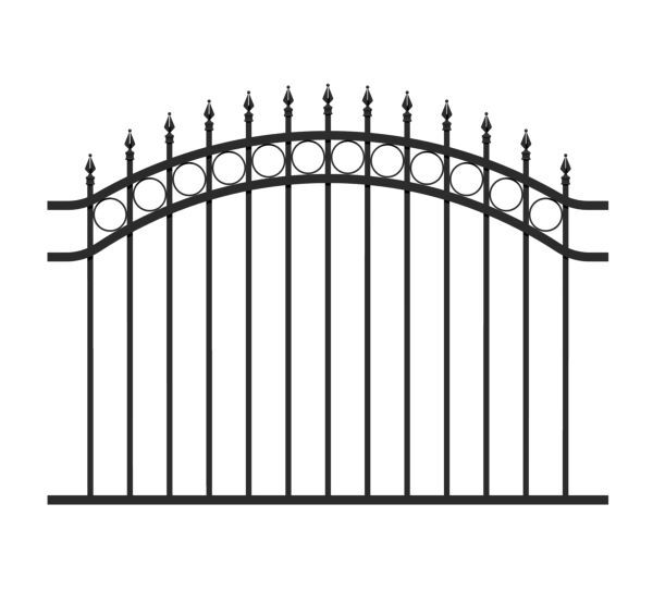 Alberts Zaunfeld Bordeaux Alu schwarz matt lichte Maße 1600 x 1200 mm Produktbild Alberts Zaunfeld Bordeaux Alu schwarz matt lichte Maße 1600 x 1200 mm bild 3