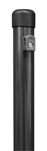 Alberts Zaunpfosten anthrazit metallic 1665mm Pfostenstärke 34mm mit Bodenhülse Produktbild Alberts Zaunpfosten anthrazit metallic 1665mm Pfostenstärke 34mm mit Bodenhülse