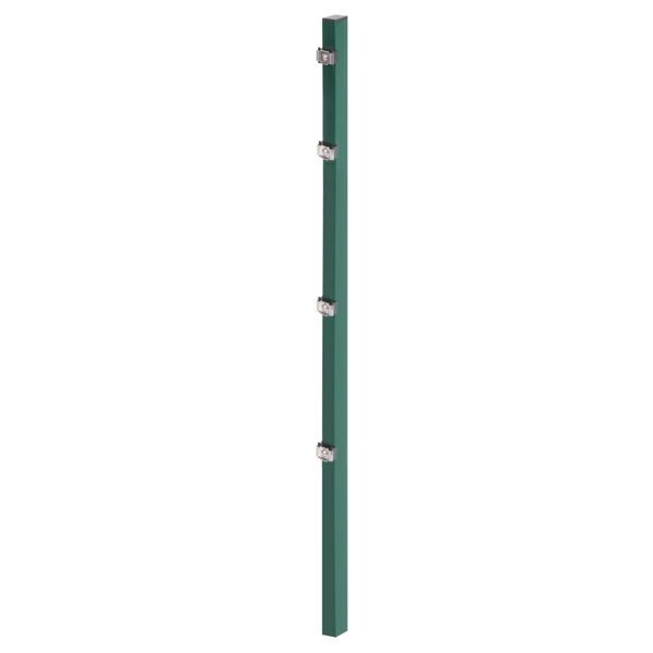 Alberts Zaunpfosten inklusive Klemmlasche RAL 6005 grün 60x40x1200 mm Alberts Zaunpfosten inklusive Klemmlasche RAL 6005 grün 60x40x1200 mm