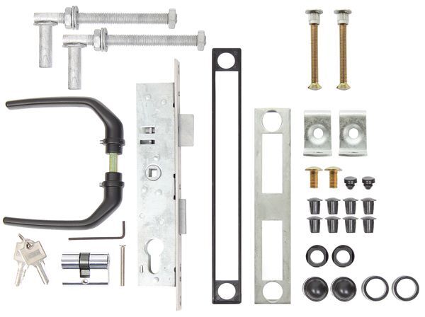 Alberts Zubehörset feuerverzinkt für Wellengittertore bis 1500mm Höhe Produktbild Alberts Zubehörset feuerverzinkt für Wellengittertore bis 1500mm Höhe bild 2