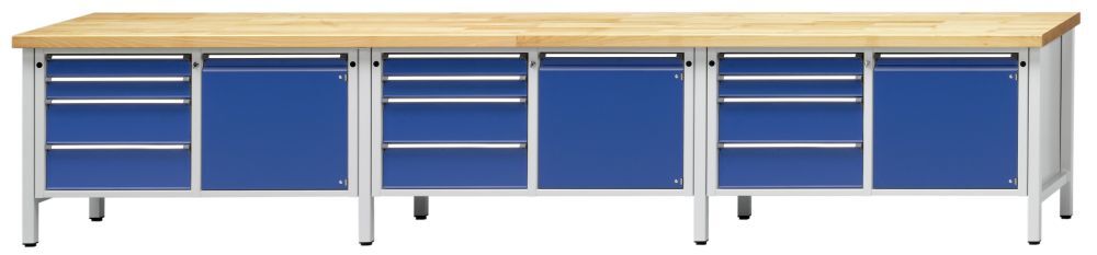 Anke Kastenwerkbank 4050 x 700 x 890 mm Modell 131V UBP 40 mm Produktbild Anke Kastenwerkbank 4050 x 700 x 890 mm Modell 131V UBP 40 mm