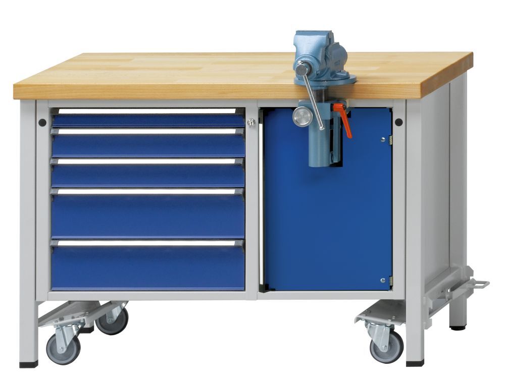 Anke Montagewerkbank fahrbar 1270 x 700 x 850 mm Modell 703V BMP 50 mm Produktbild Anke Montagewerkbank fahrbar 1270 x 700 x 850 mm Modell 703V BMP 50 mm