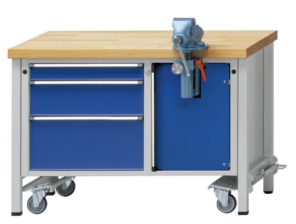 Anke Montagewerkbank fahrbar 1270 x 700 x 840 mm Modell 704V BMP 40 mm Produktbild Anke Montagewerkbank fahrbar 1270 x 700 x 840 mm Modell 704V BMP 40 mm