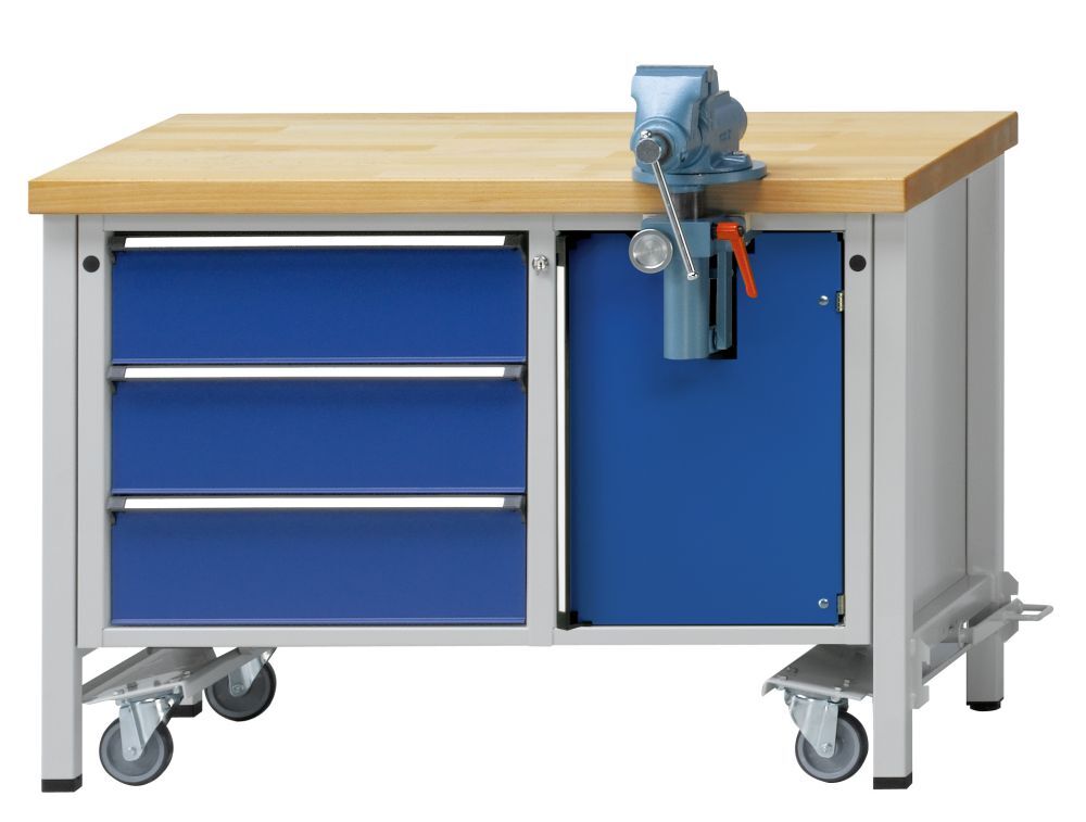 Anke Montagewerkbank fahrbar 1270 x 700 x 850 mm Modell 706V BMP 50 mm Produktbild Anke Montagewerkbank fahrbar 1270 x 700 x 850 mm Modell 706V BMP 50 mm