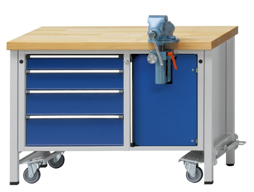 Anke Montagewerkbank fahrbar 1270 x 700 x 840 mm Modell 707V BMPK 40 mm Produktbild Anke Montagewerkbank fahrbar 1270 x 700 x 840 mm Modell 707V BMPK 40 mm