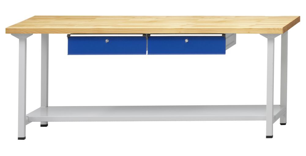 Anke Arbeitstisch Modell 75 2000x700x850 Buche Massiv Platte 400.382 Produktbild Anke Arbeitstisch Modell 75 2000x700x850 Buche Massiv Platte 400.382