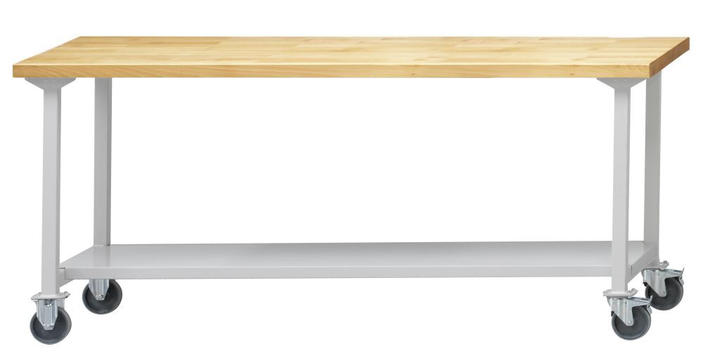 Anke Arbeitstisch fahrbar 2000x700x890mm Universalplatte 400.925 Produktbild Anke Arbeitstisch fahrbar 2000x700x890mm Universalplatte 400.925