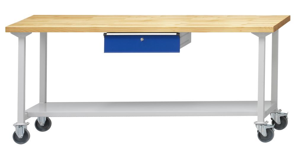Anke Arbeitstisch fahrbar 2000x700x900mm verzinkte Stahlblechplatte 400.963 Anke Arbeitstisch fahrbar 2000x700x900mm verzinkte Stahlblechplatte 400.963