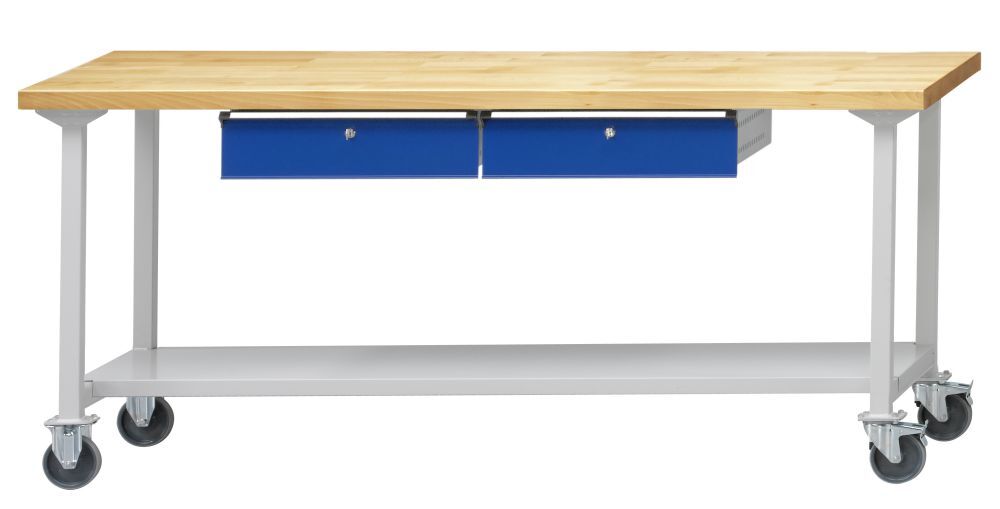 Anke Arbeitstisch fahrbar 2000x700x850mm Universalplatte 400.990 Produktbild Anke Arbeitstisch fahrbar 2000x700x850mm Universalplatte 400.990