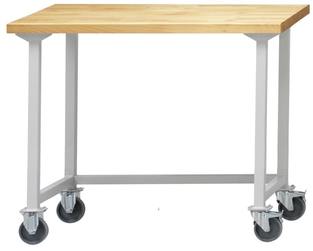 Anke Arbeitstisch, fahrbar, 1270 x 800 x 900 mm (BxTxH), RAL 7035, ZBP 50 mm Anke Arbeitstisch, fahrbar, 1270 x 800 x 900 mm (BxTxH), RAL 7035, ZBP 50 mm