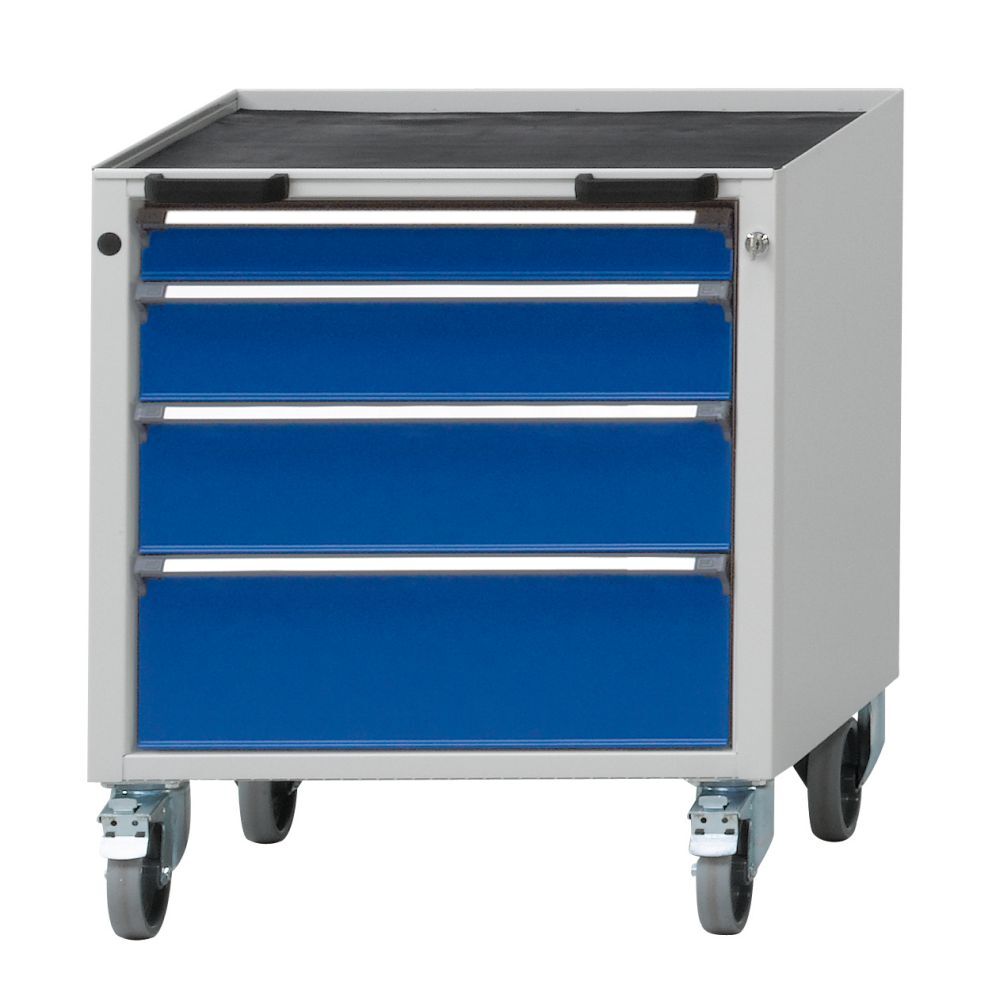 Anke Rollcontainer Modell 56V Serie 660 Wanne mit Antirutschmatte 450.212 Produktbild Anke Rollcontainer Modell 56V Serie 660 Wanne mit Antirutschmatte 450.212