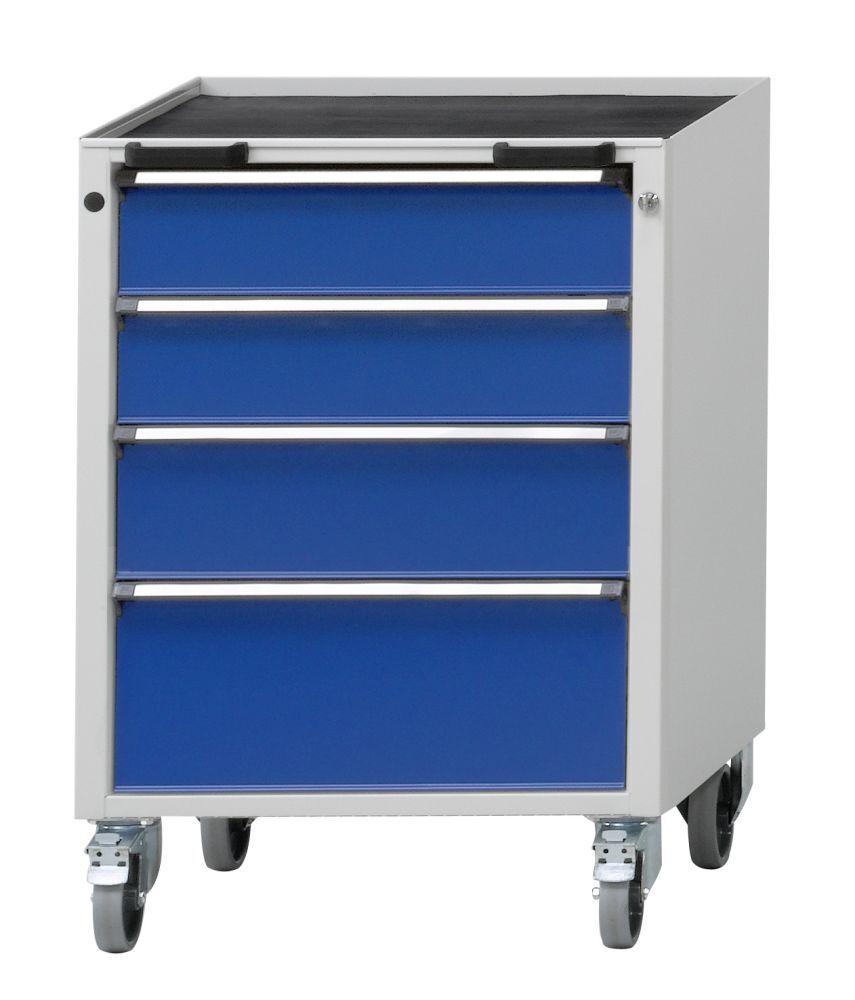 Anke Rollcontainer Modell 73V Serie V 660 Wanne mit Antirutschmatte 450.306 Produktbild Anke Rollcontainer Modell 73V Serie V 660 Wanne mit Antirutschmatte 450.306