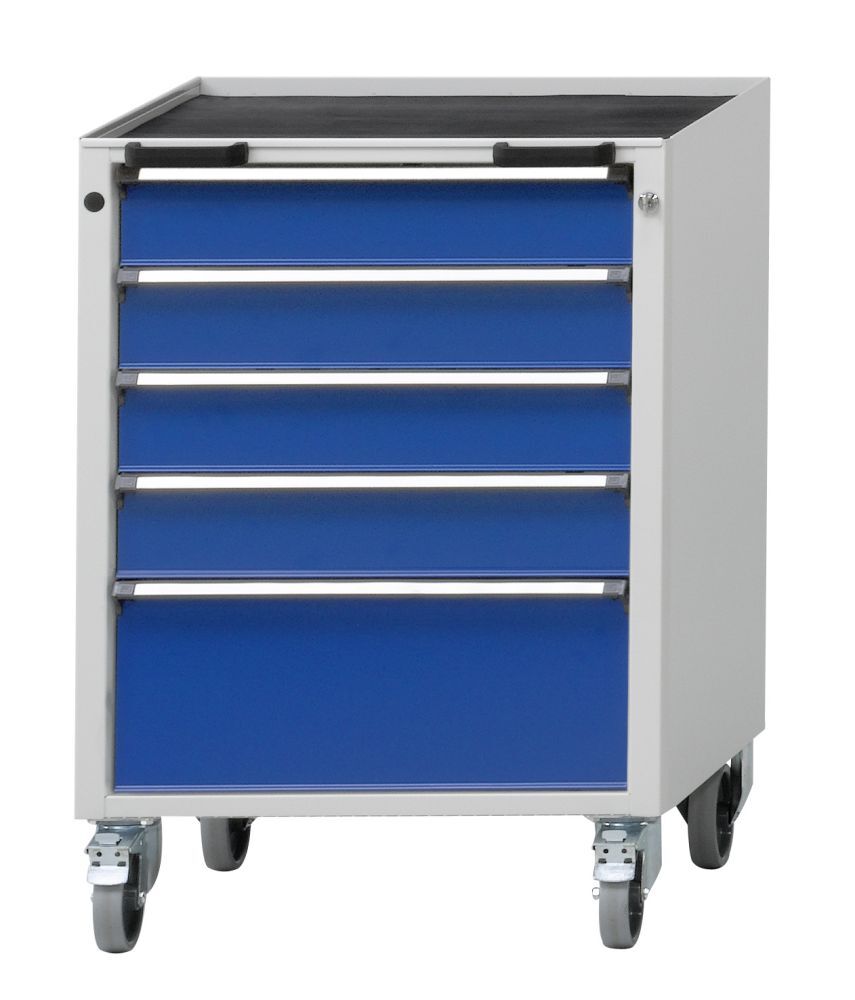 Anke Rollcontainer Modell 76V Serie V 660 Wanne mit Antirutschmatte 450.312 Produktbild Anke Rollcontainer Modell 76V Serie V 660 Wanne mit Antirutschmatte 450.312
