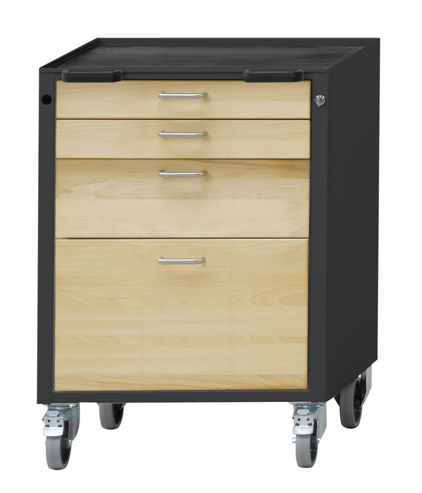 Anke Rollcontainer Modell 72V Serie VH 660 Wanne mit Antirutschmatte 450.704 Produktbild Anke Rollcontainer Modell 72V Serie VH 660 Wanne mit Antirutschmatte 450.704