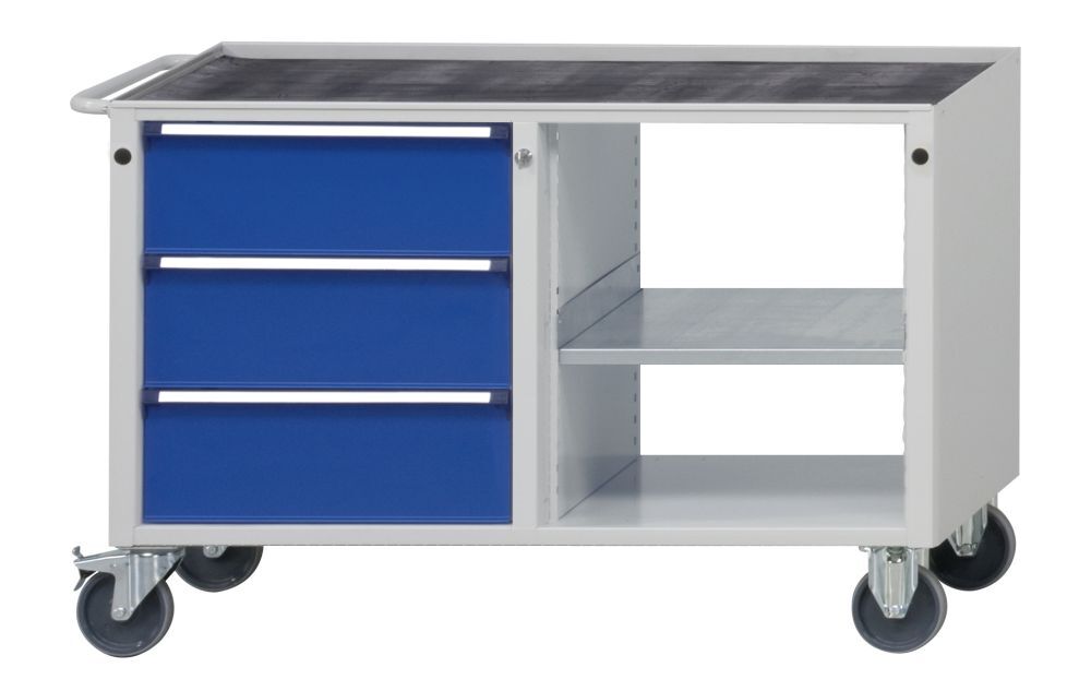 Anke Werkstattwagen 110V Serie V Buche Massiv Platte 460.001 Produktbild Anke Werkstattwagen 110V Serie V Buche Massiv Platte 460.001