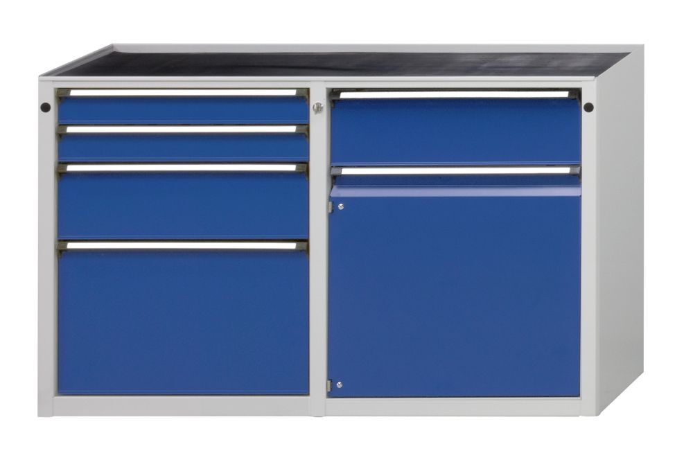 Anke Beistellschrank 1280x650x900mm Mod 202 RAL 7035/5010 BMP 50 mm Produktbild Anke Beistellschrank 1280x650x900mm Mod 202 RAL 7035/5010 BMP 50 mm