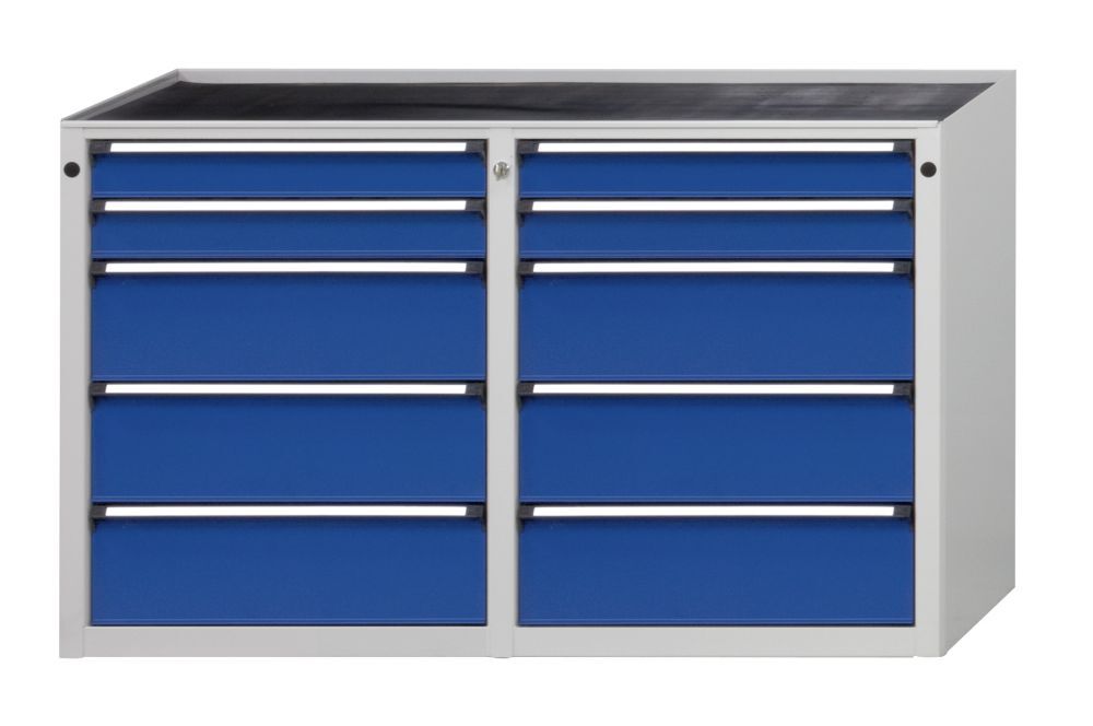 Anke Beistellschrank 1280x650x850mm Mod 204 RAL 7035/5010 BMP 50 mm Produktbild Anke Beistellschrank 1280x650x850mm Mod 204 RAL 7035/5010 BMP 50 mm