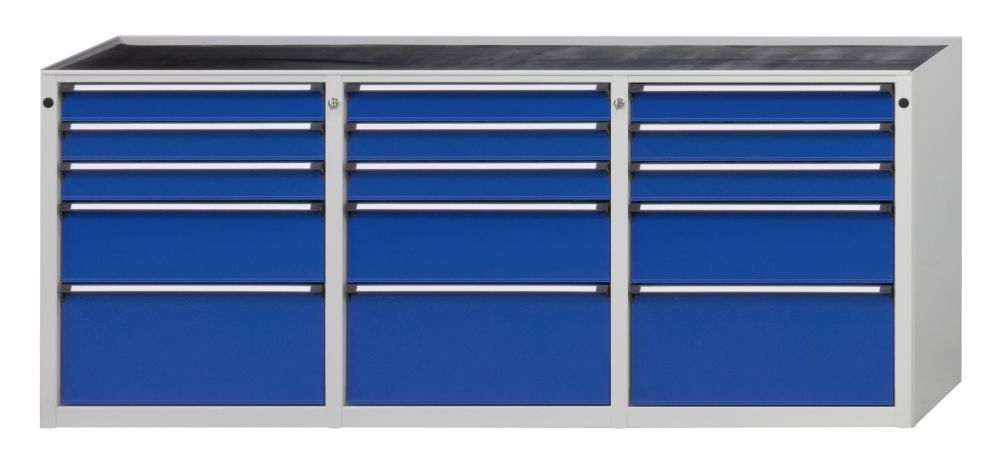 Anke Beistellschrank 1895x650x890mm (BxTxH) RAL 7035/5010 BMP 40 mm Anke Beistellschrank 1895x650x890mm (BxTxH) RAL 7035/5010 BMP 40 mm