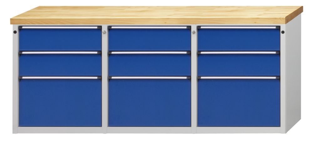 Anke Beistellschrank 1890x615x800mm Mod 311 RAL 7035/5010 Wanne Produktbild Anke Beistellschrank 1890x615x800mm Mod 311 RAL 7035/5010 Wanne