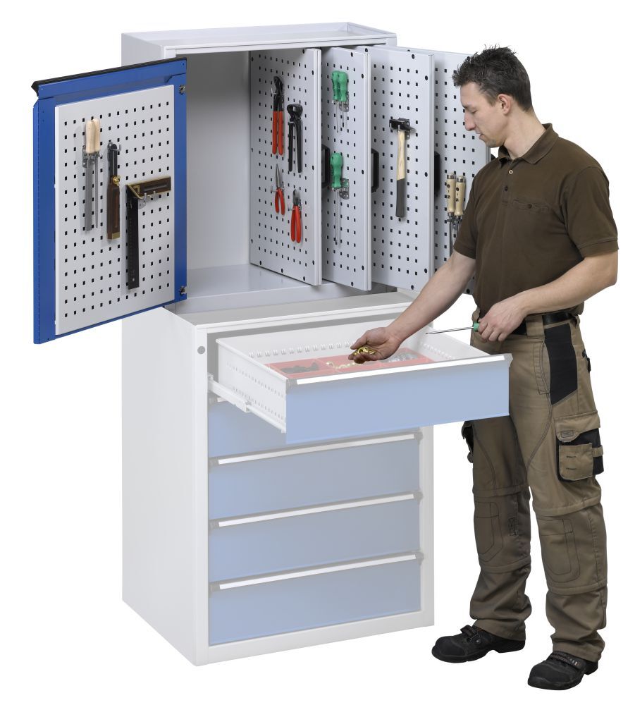 Anke Wandschrank Serie V 760 621.001 RAL 7035/5010 Anke Wandschrank Serie V 760 621.001 RAL 7035/5010