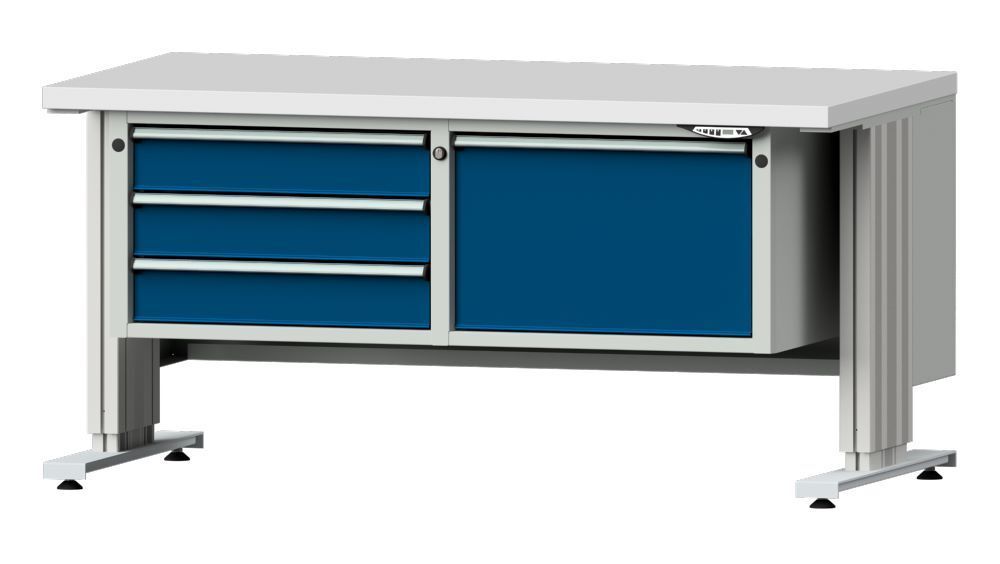 Anke Arbeitstisch mit Unterbau und Schubladen Serie LIFT 1500 Modell 803 VL Produktbild Anke Arbeitstisch mit Unterbau und Schubladen Serie LIFT 1500 Modell 803 VL