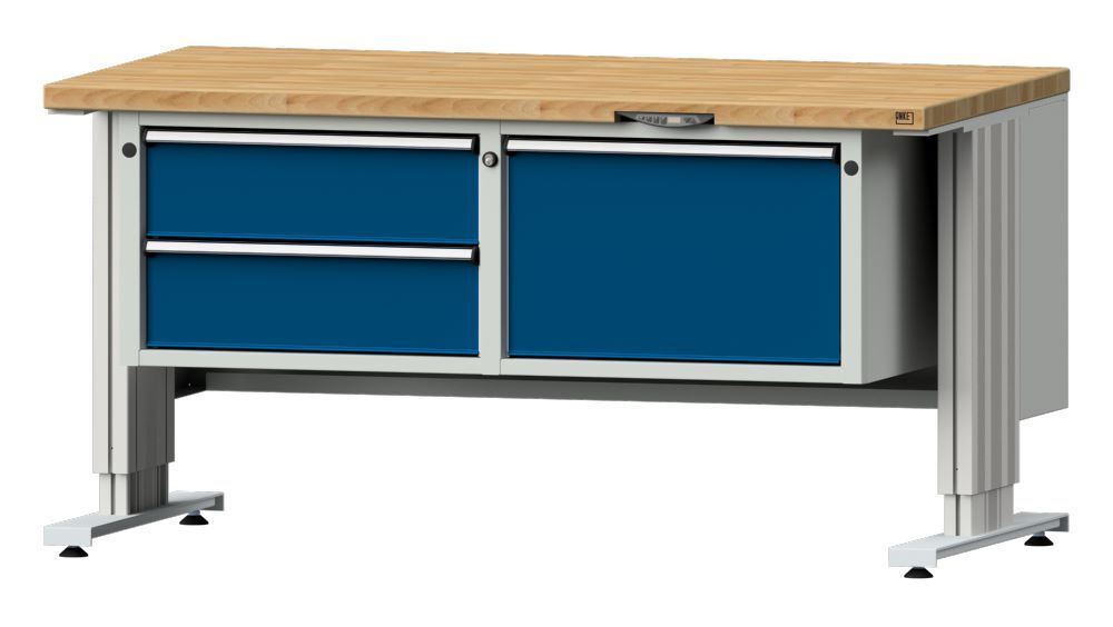 Anke Arbeitstisch LIFT 1500x800x740-1140 mm mit Unterbau breit Modell 801 VL Produktbild Anke Arbeitstisch LIFT 1500x800x740-1140 mm mit Unterbau breit Modell 801 VL