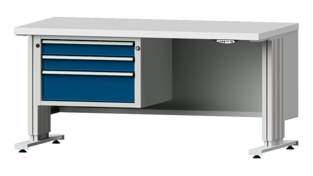 Anke Arbeitstisch mit Unterbau 800 mm Tiefe Serie LIFT Modell 603 VL Produktbild Anke Arbeitstisch mit Unterbau 800 mm Tiefe Serie LIFT Modell 603 VL