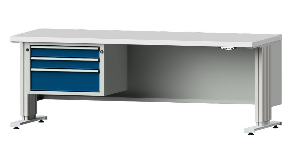 Anke Arbeitstisch mit Unterbau 2000 x 800 mm Serie LIFT 2000 Modell 623 VL Produktbild Anke Arbeitstisch mit Unterbau 2000 x 800 mm Serie LIFT 2000 Modell 623 VL