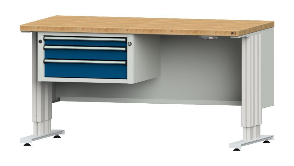 Anke Arbeitstisch LIFT 1500x800x740-1140 mm mit Unterbau Modell 502 VL Produktbild Anke Arbeitstisch LIFT 1500x800x740-1140 mm mit Unterbau Modell 502 VL