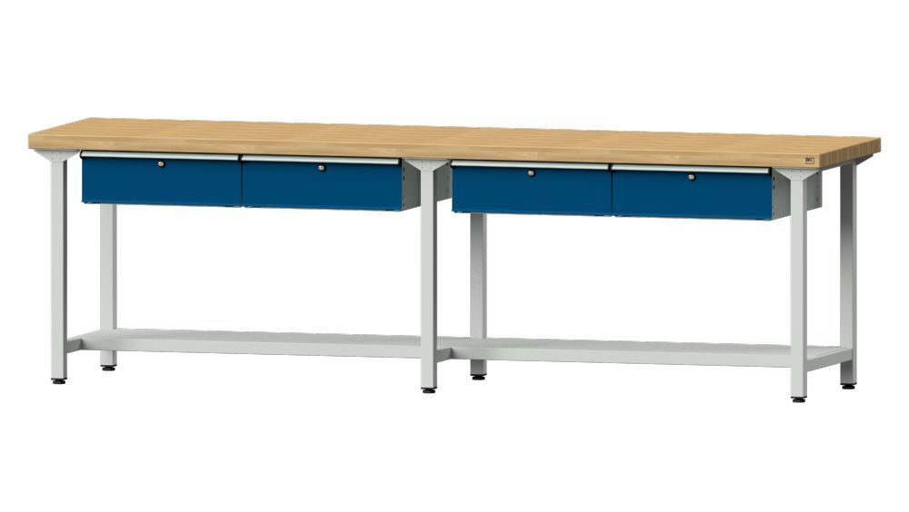 Anke Arbeitstisch Modell 95 4 x Hängeschublade Produktbild Anke Arbeitstisch Modell 95 4 x Hängeschublade