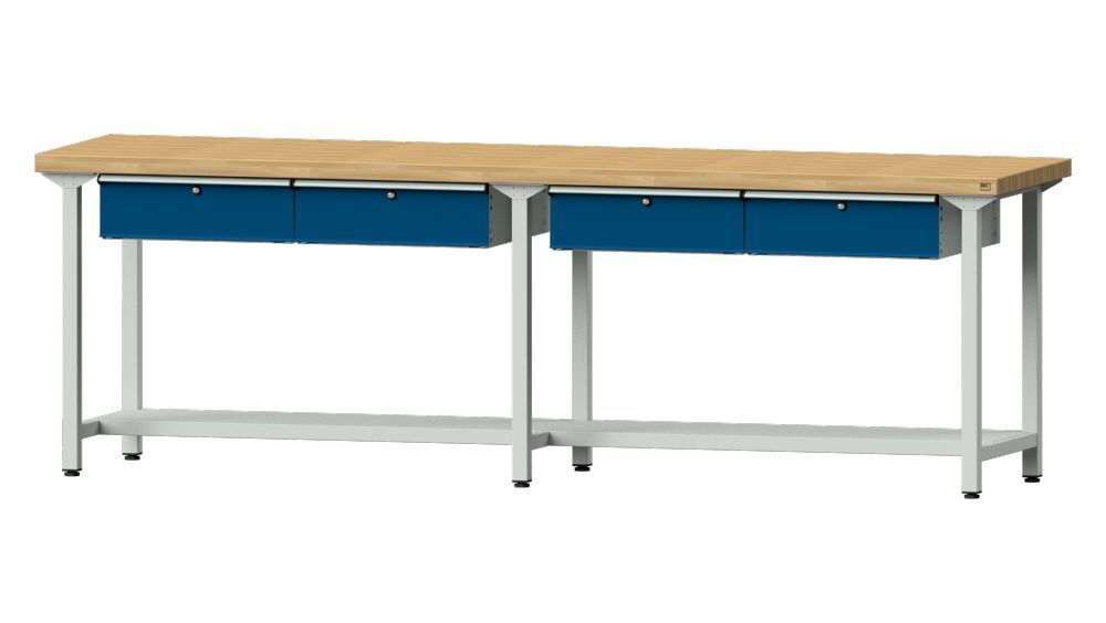 Anke Arbeitstisch Modell 95 Buche-Massiv-Platte Breite 2800 mm Produktbild Anke Arbeitstisch Modell 95 Buche-Massiv-Platte Breite 2800 mm