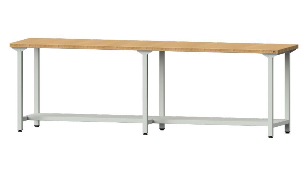 Anke Arbeitstisch Modell 91 2800 x 700 x 890 mm Buche-Massiv-Platte Produktbild Anke Arbeitstisch Modell 91 2800 x 700 x 890 mm Buche-Massiv-Platte