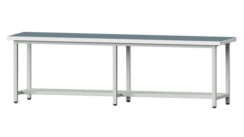 Anke Arbeitstisch Modell 91 Universalplatte 50 mm RAL 7035 Produktbild Anke Arbeitstisch Modell 91 Universalplatte 50 mm RAL 7035