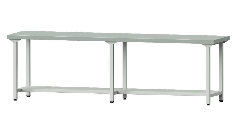 Anke Arbeitstisch Modell 91 RAL 7035 Stärke 50 mm Produktbild Anke Arbeitstisch Modell 91 RAL 7035 Stärke 50 mm