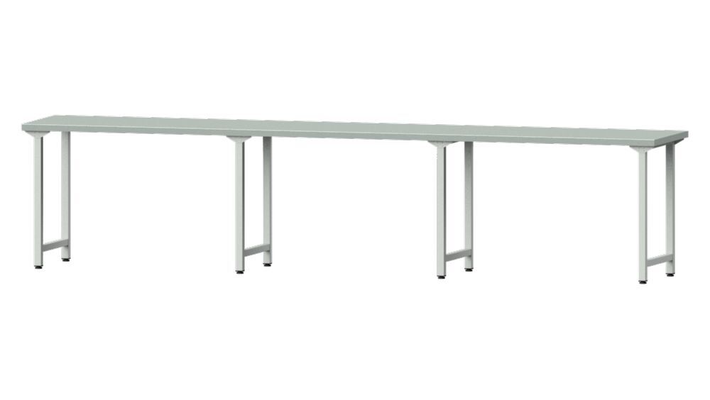 Anke Arbeitstisch 4050 x 700 x 890 mm Stahlblechplatte Modell 100 Produktbild Anke Arbeitstisch 4050 x 700 x 890 mm Stahlblechplatte Modell 100