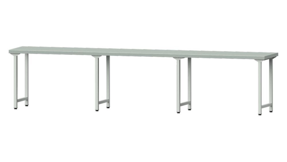 Anke Arbeitstisch 4050 x 700 x 900 mm Stahlblechplatte Modell 100 Produktbild Anke Arbeitstisch 4050 x 700 x 900 mm Stahlblechplatte Modell 100