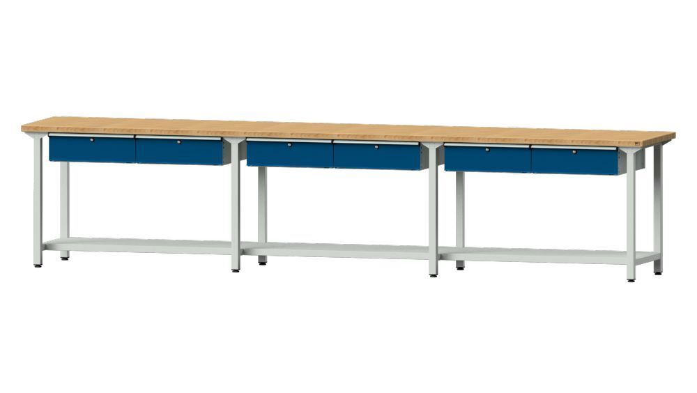 Anke Arbeitstisch Modell 105 4050 x 700 x 890 mm Produktbild Anke Arbeitstisch Modell 105 4050 x 700 x 890 mm
