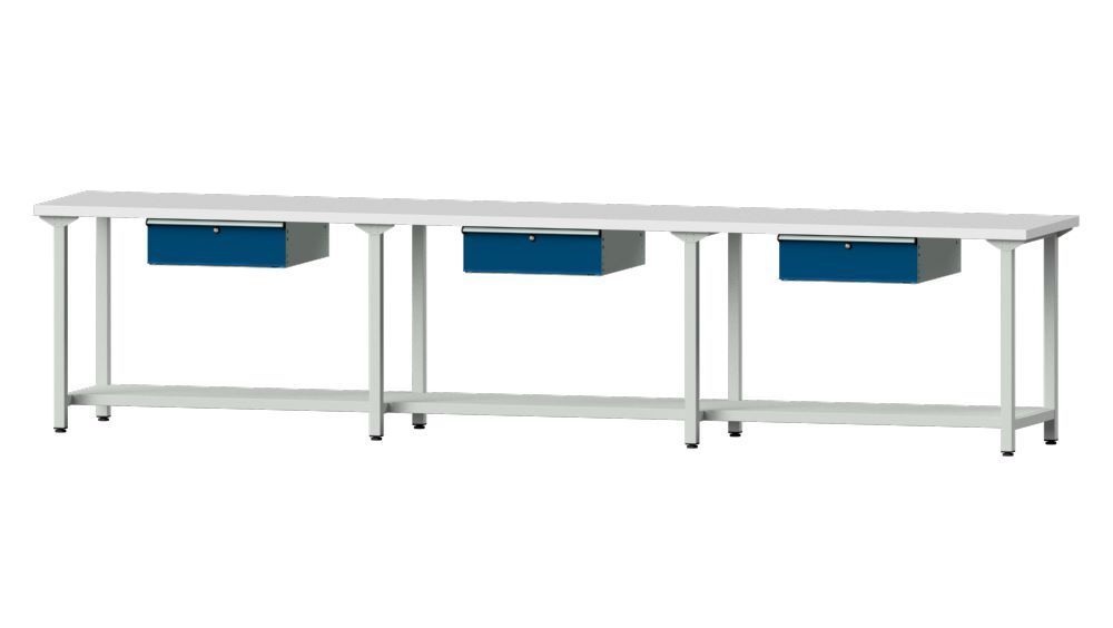 Anke Arbeitstisch Modell 103 Breite 4050 mm x Höhe 980 mm Produktbild Anke Arbeitstisch Modell 103 Breite 4050 mm x Höhe 980 mm