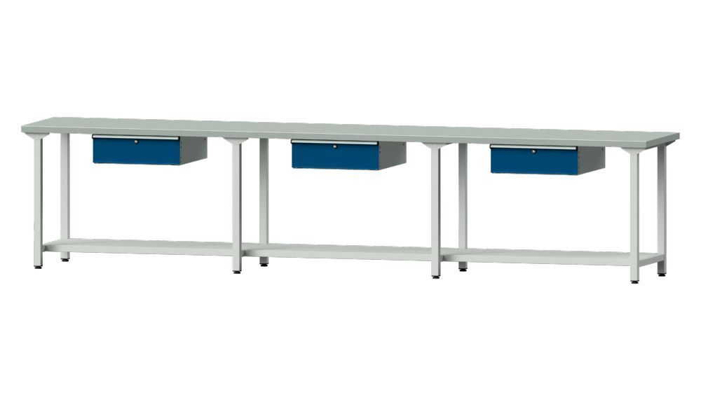 Anke Arbeitstisch Modell 103 B 4050 x T 700 x H 890 mm Produktbild Anke Arbeitstisch Modell 103 B 4050 x T 700 x H 890 mm
