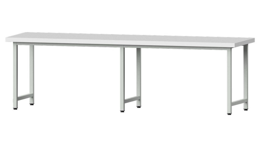 Anke Arbeitstisch 2800x800x850mm KU Platte Modell 190 Produktbild Anke Arbeitstisch 2800x800x850mm KU Platte Modell 190