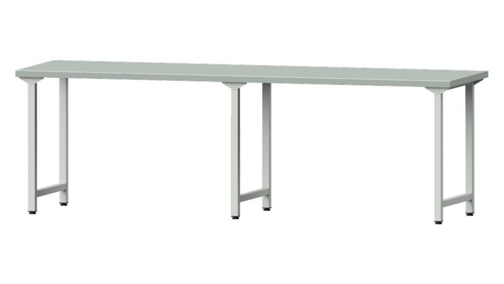 Anke Arbeitstisch 2800x800x890mm Stahlblechplatte Modell 190 Produktbild Anke Arbeitstisch 2800x800x890mm Stahlblechplatte Modell 190