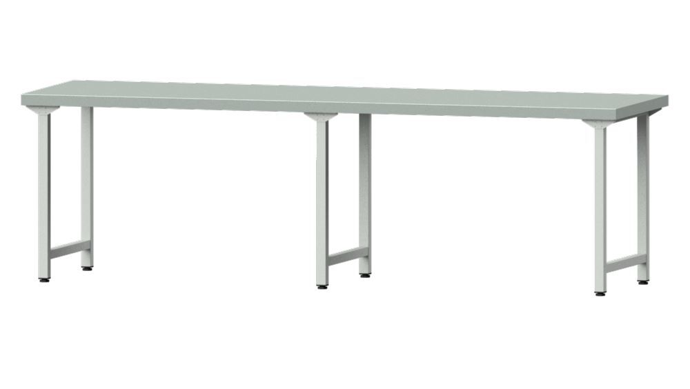 Anke Arbeitstisch 2800x800x850mm Stahlblechplatte Modell 190 Produktbild Anke Arbeitstisch 2800x800x850mm Stahlblechplatte Modell 190