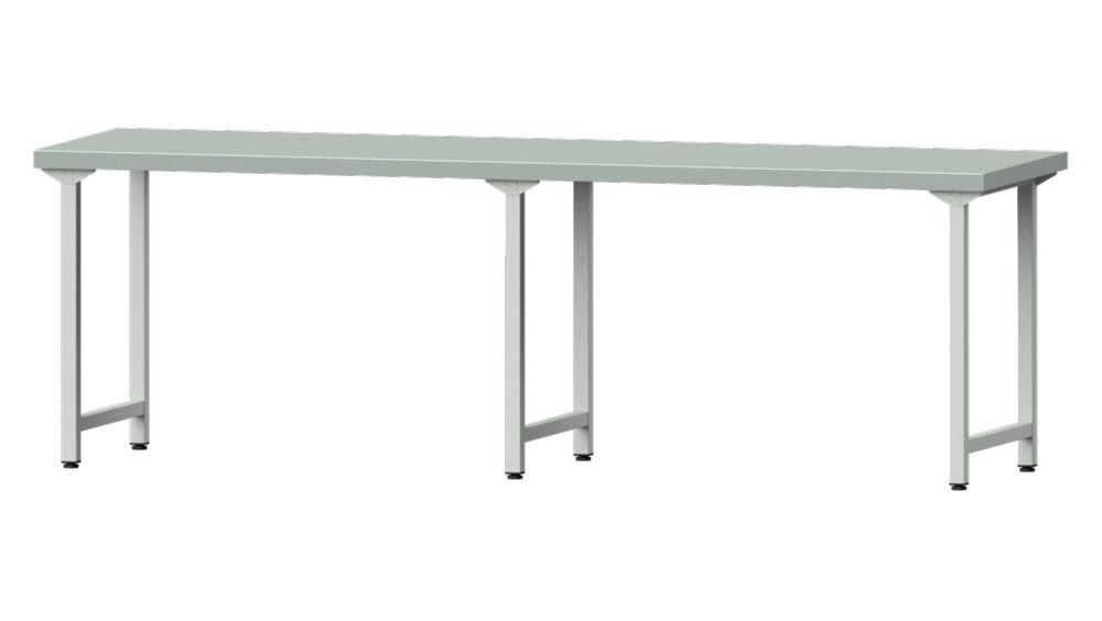 Anke Arbeitstisch 2800x800x900mm Stahlblechplatte Modell 190 Produktbild Anke Arbeitstisch 2800x800x900mm Stahlblechplatte Modell 190