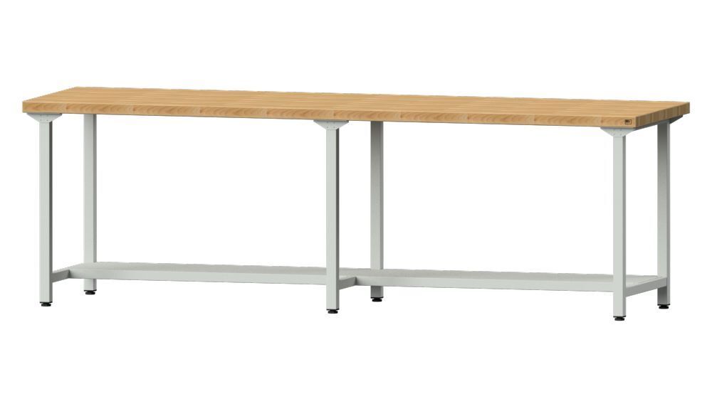 Anke Arbeitstisch Modell 191 breite 2800 mm RAL 7035 Produktbild Anke Arbeitstisch Modell 191 breite 2800 mm RAL 7035