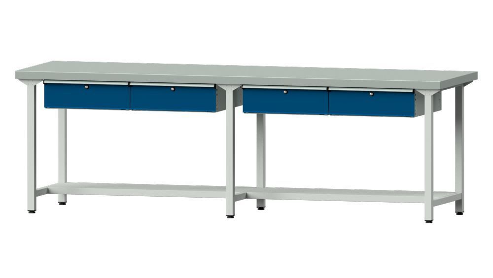 Anke Arbeitstisch Modell 195 mit 2 x Hängeschubladen Produktbild Anke Arbeitstisch Modell 195 mit 2 x Hängeschubladen