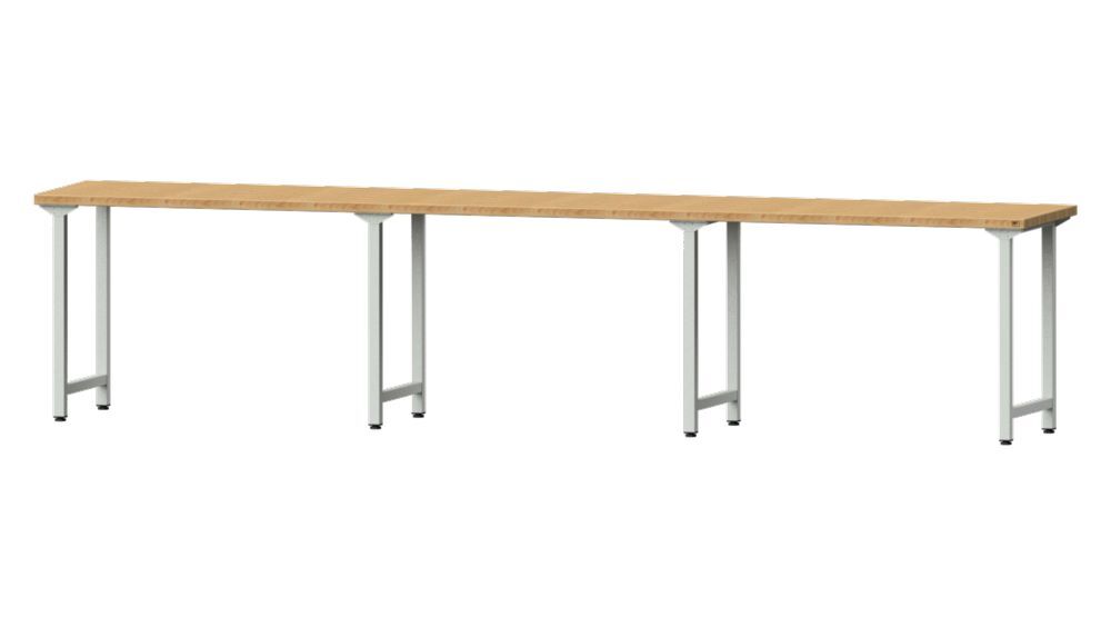 Anke Arbeitstisch 4050x800x890mm Bucheplatte Modell 200 Produktbild Anke Arbeitstisch 4050x800x890mm Bucheplatte Modell 200