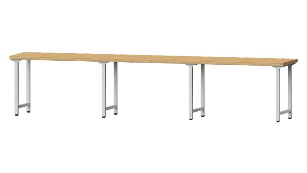 Anke Arbeitstisch 4050x800x850mm Bucheplatte Modell 200 Produktbild Anke Arbeitstisch 4050x800x850mm Bucheplatte Modell 200